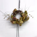 Autumn Dried Floral Wreath - Olive & Oat