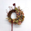 Autumn Dried Floral Wreath - Rosehip & Rust