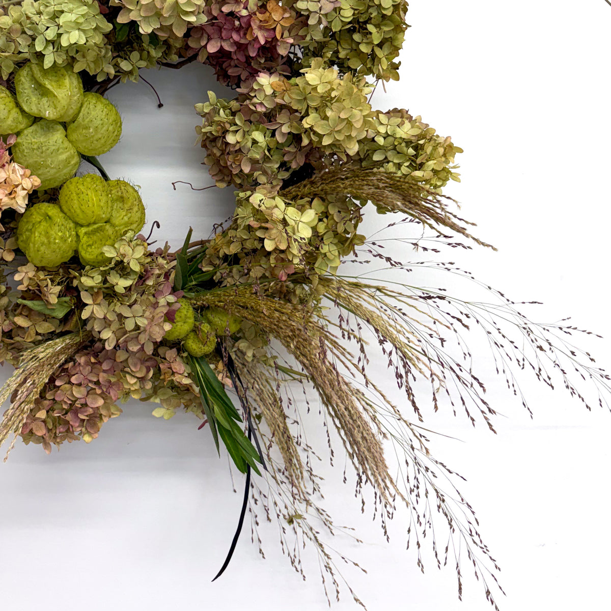 Autumn Dried Floral Wreath - Sage & Meadow
